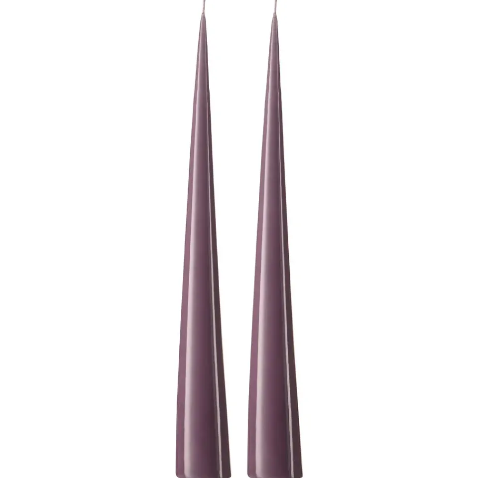 Bougies<Ester & erik Bougie cônique 37 cm Lot de 2 lacquées, Muted mauve 42-0