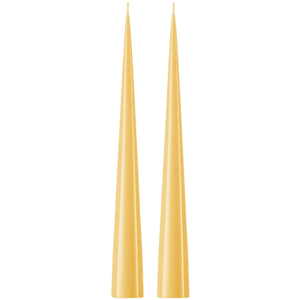 Bougies<Ester & erik Bougie cônique 37 cm Lot de 2 lacquées, Pale ginger 14-0