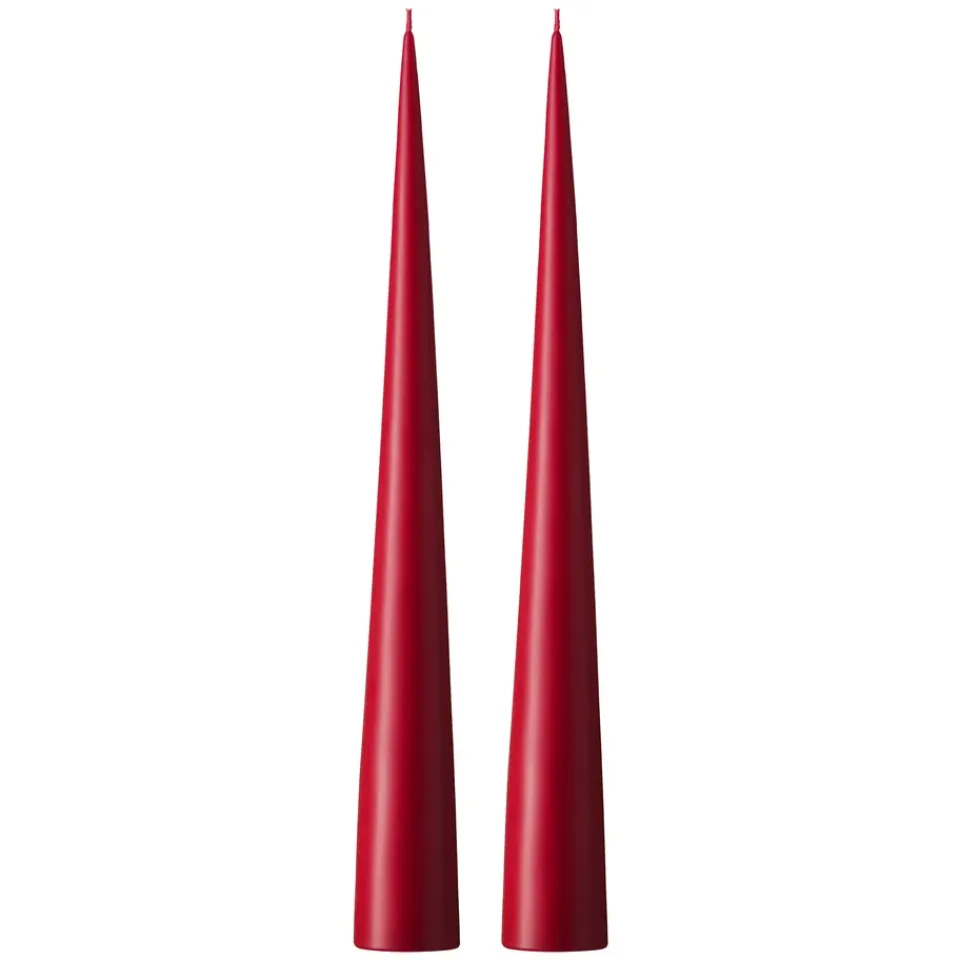 Bougies<Ester & erik Bougie cônique 37 cm Lot de 2 mat, Wine 44