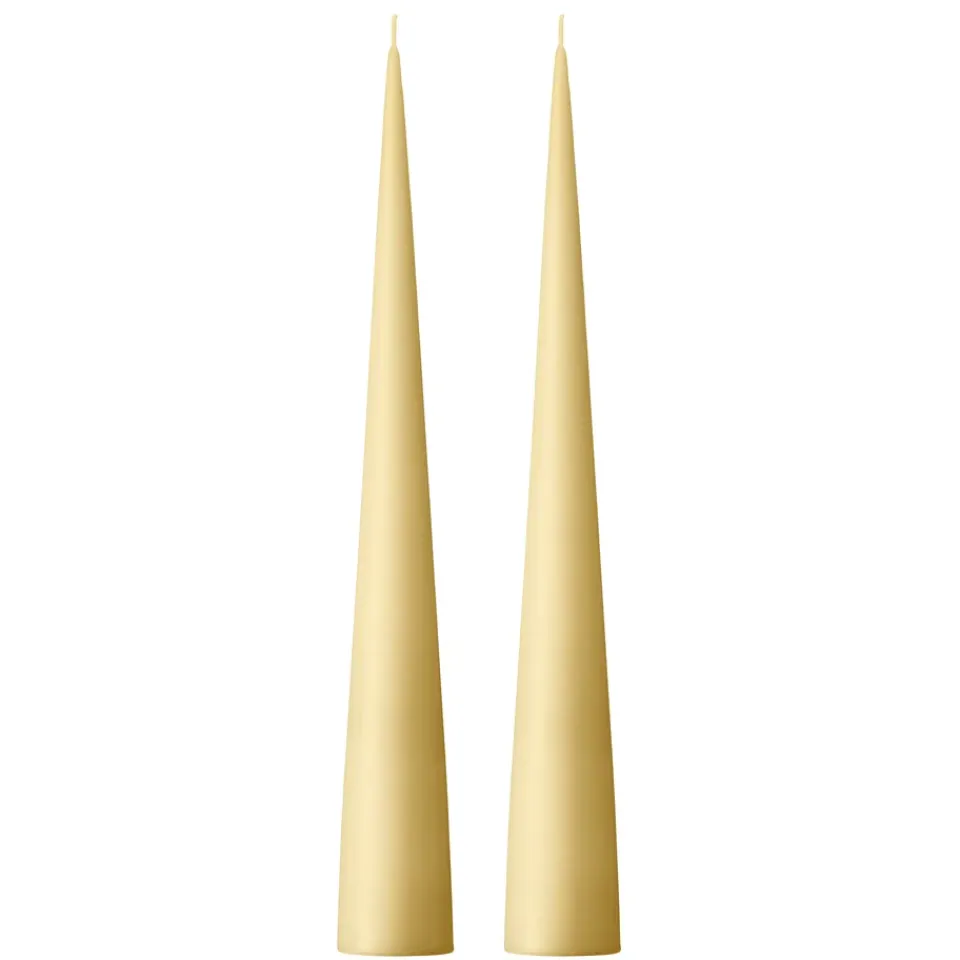 Bougies<Ester & erik Bougie cônique 37 cm Lot de 2 mat, Pale ginger 14