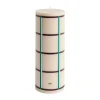 Bougies<HAY Bougie Column Candle large 25 cm, Off white-green bordeaux-silver