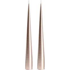 Bougies<Ester & erik Bougie conique 34 cm Lot de 2 métallique, Champagne 94