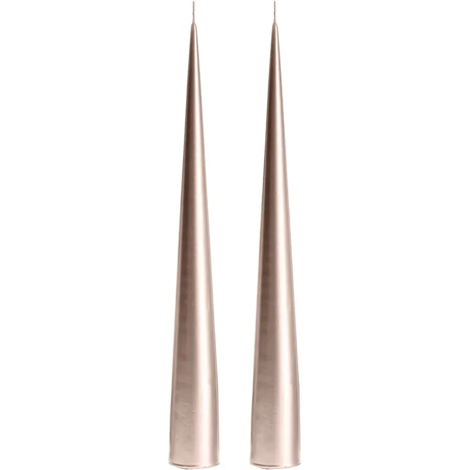 Bougies<Ester & erik Bougie conique 34 cm Lot de 2 métallique, Champagne 94