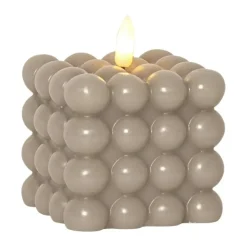 Bougies Led<Star Trading Bougie Dot LED Flame Ø7,5x9,5 cm, Beige