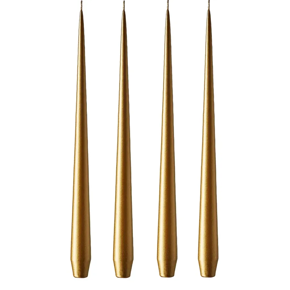 Bougies<Ester & erik Bougie 32cm Lot de 4 métallique, Gold