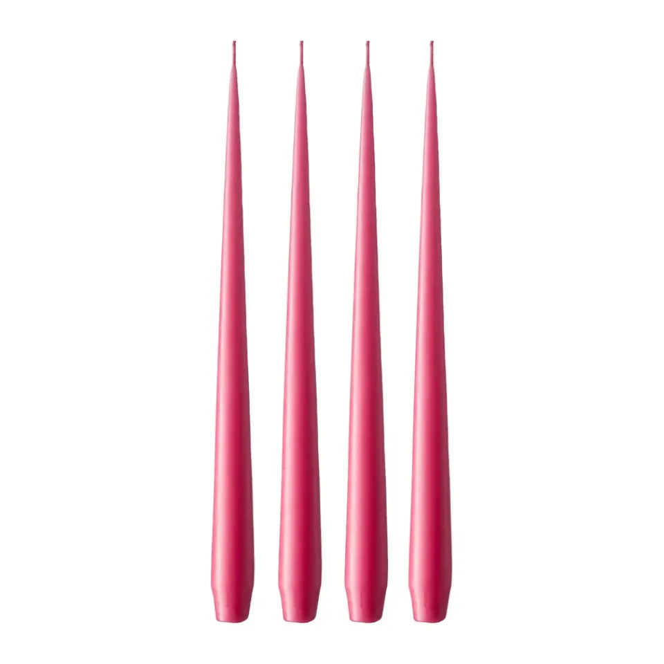 Bougies<Ester & erik Bougie Lot de 4 mat, Deep pink 41/2, 32 cm