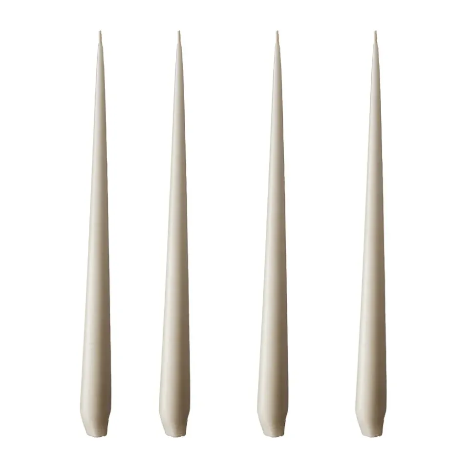 Bougies<Ester & erik Bougie Lot de 4 mat, linen grey, 32 cm