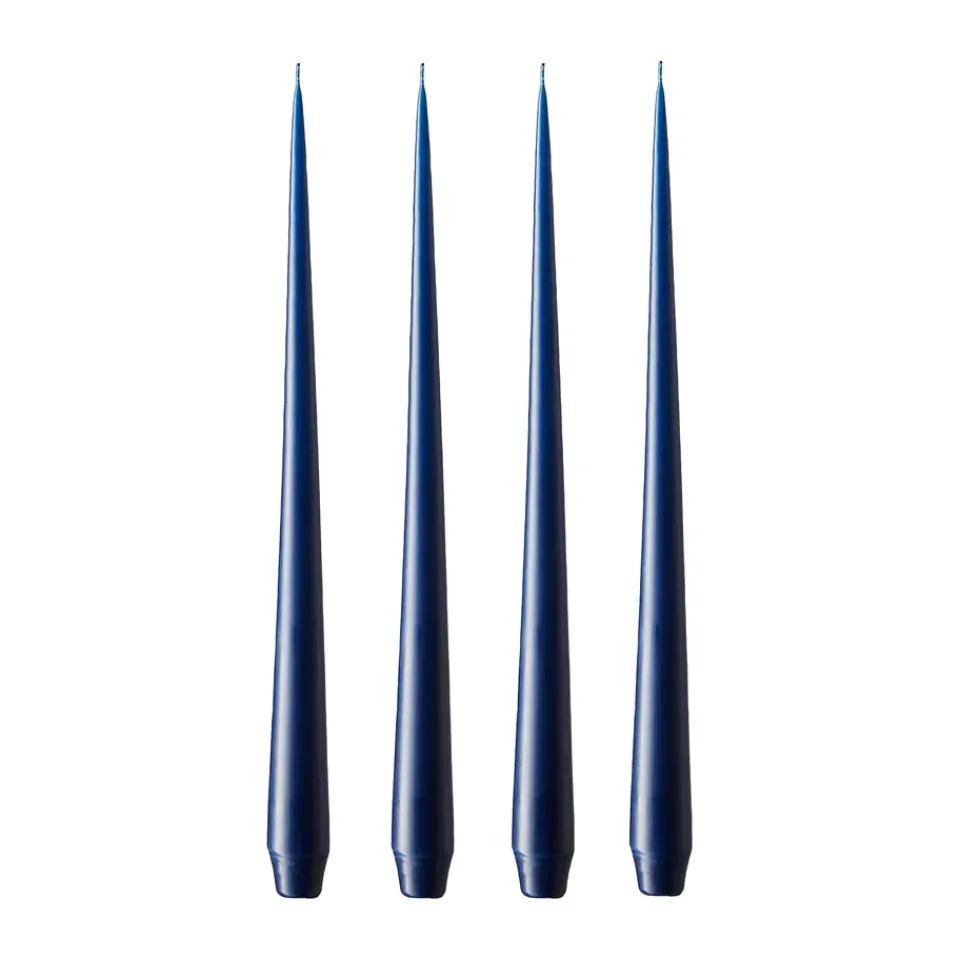 Bougies<Ester & erik Bougie Lot de 4 mat, royal navy, 42 cm