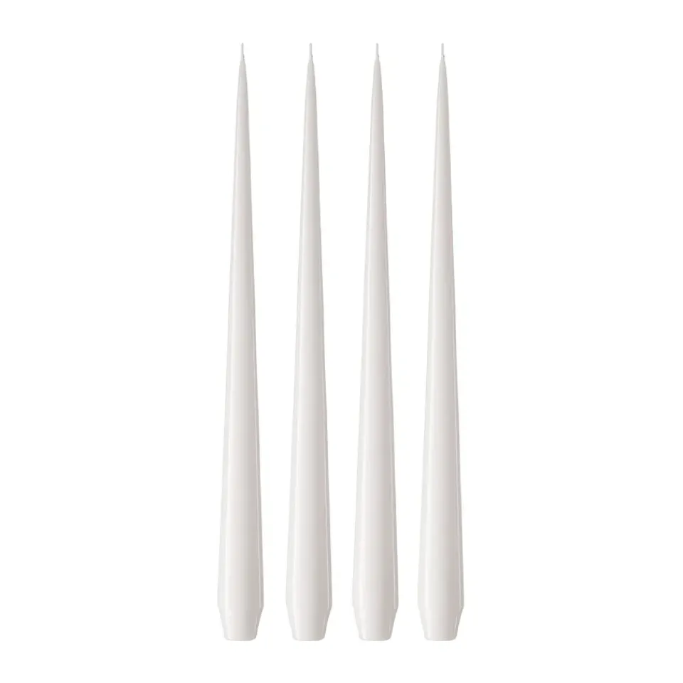 Bougies<Ester & erik Bougie Lot de 4 laquée, White ash 21, 32 cm
