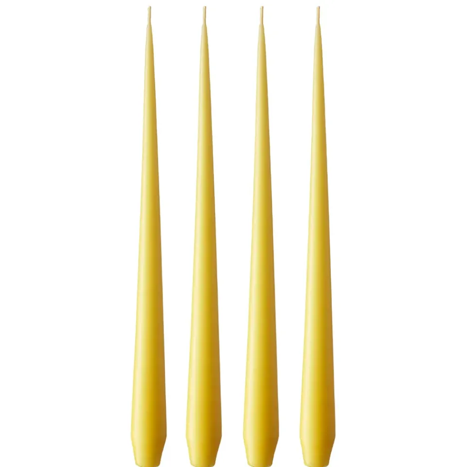 Bougies<Ester & erik Bougie Lot de 4 mat, Lemon drop 15, 42 cm
