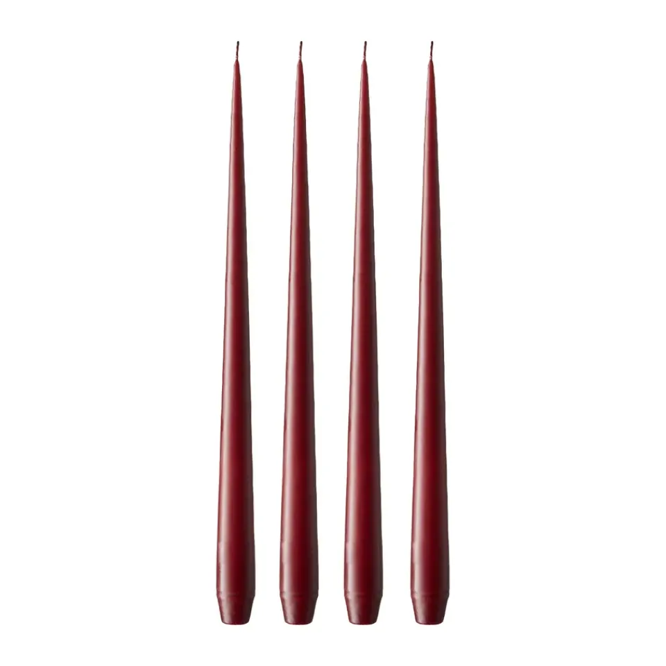 Bougies<Ester & erik Bougie Lot de 4 mat, Deep wine 44/2, 42 cm