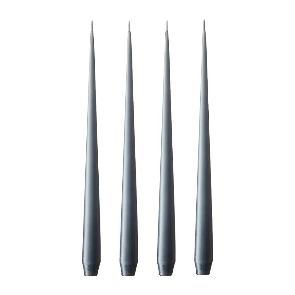 Bougies<Ester & erik Bougie Lot de 4 mat, dark slate, 32 cm