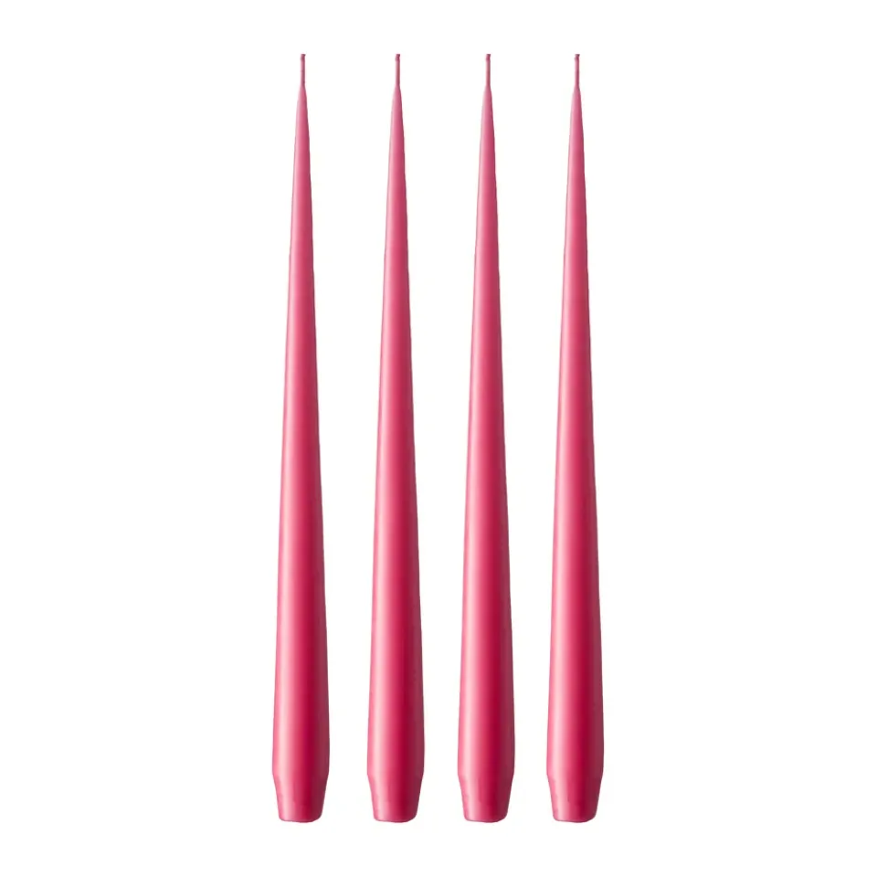 Bougies<Ester & erik Bougie Lot de 4 mat, Deep pink 41/2, 42 cm