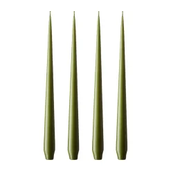 Bougies<Ester & erik Bougie Lot de 4 mat, olive glow, 32 cm