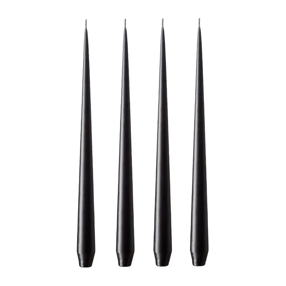 Bougies<Ester & erik Bougie Lot de 4 mat, raw black, 42 cm