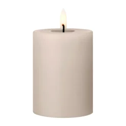 Bougies Led<Ester & erik Bougie LED bloc , 22 Linen Grey, 10cm