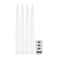 Bougies Led<Scandi Essentials Bougie LED Bright 28,5 cm Lot de 4 avec télécommande, Blanc