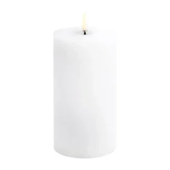 Bougies Led<Uyuni Lighting Bougie LED en bloc Uyuni Melted, Blanc rustique, Ø7,8x15 cm