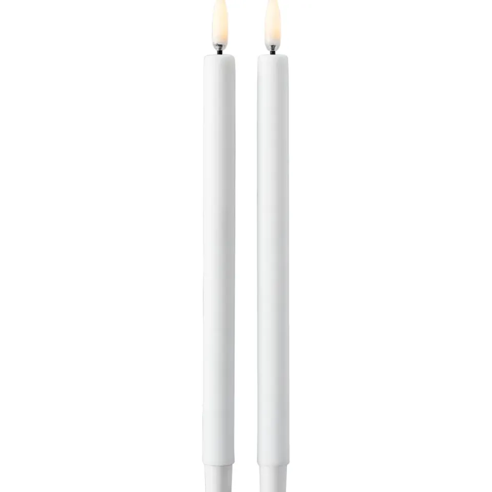 Bougies Led<STOFF Bougie LED by Uyuni Lighting Lot de 2, Blanc