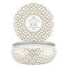 Bougies Parfumées & Diffuseurs<Voluspa Bougie parfumée Maison Blanc 3-wick Tin 40 heures, Suede Blanc
