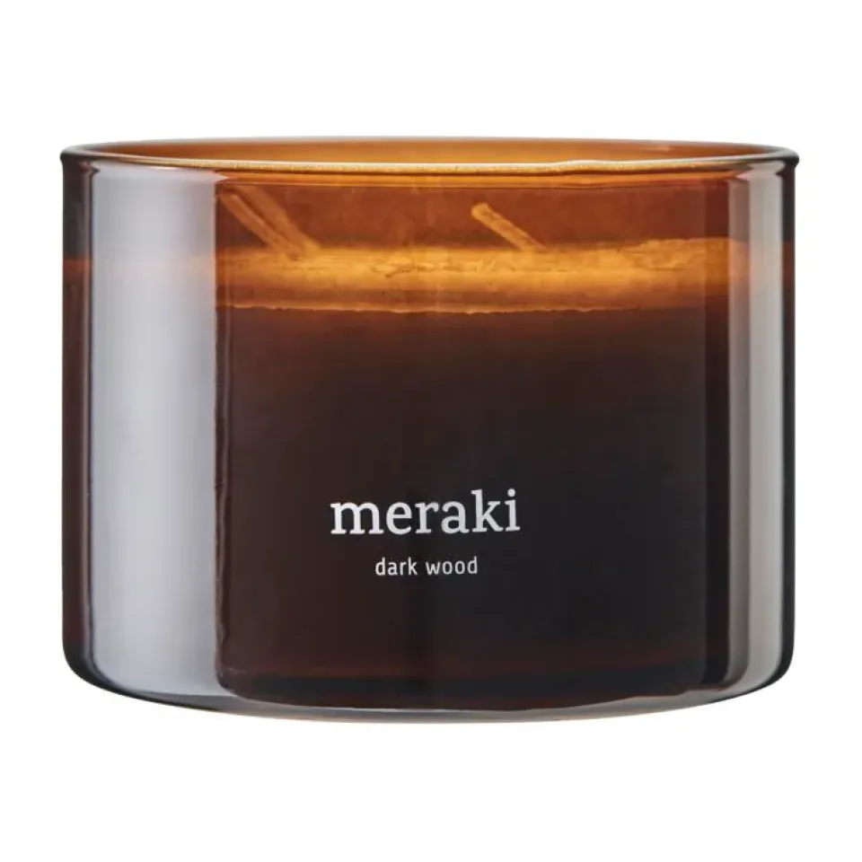 Bougies Parfumées & Diffuseurs<Meraki Bougie parfumée , 60 heures, Bois foncé