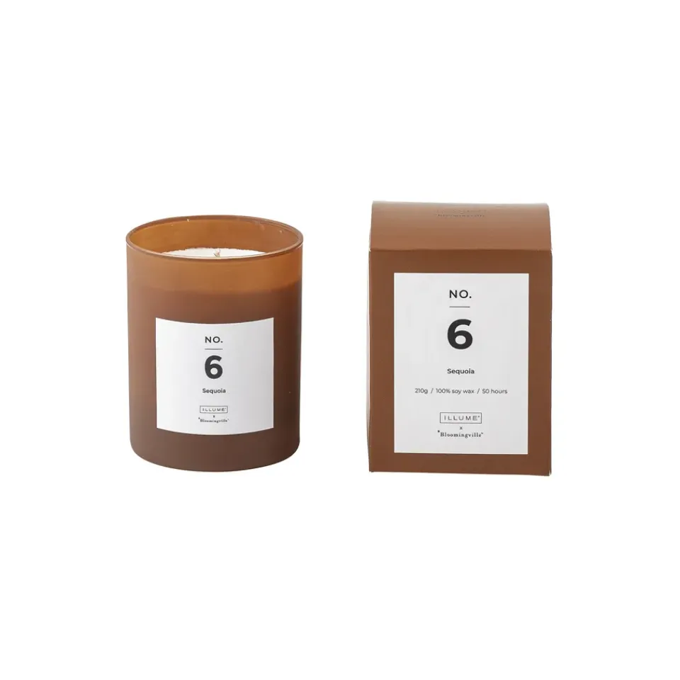 Bougies Parfumées & Diffuseurs<Illume x Bloomingville Bougie parfumée NO. 6 Sequoia, 200 g + Giftbox