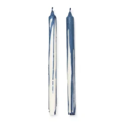 Bougies<Ferm Living Bougie stéarine Dryp Lot de 2, Deep Blue