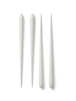 Bougies<STOFF Bougie STUFF antik by Ester & Erik Lot de 4 grandes, White