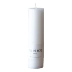 Bougies<Tell Me More Bougie M 15 cm, Blanc