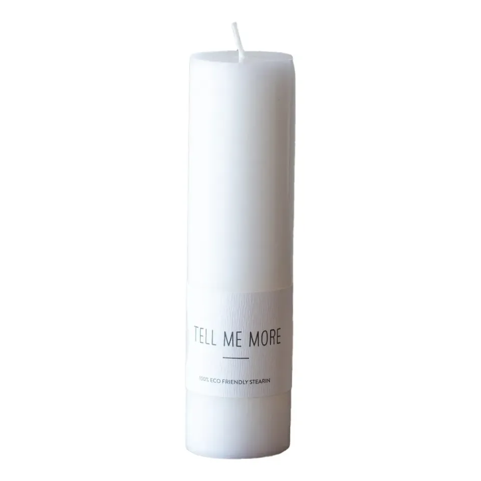 Bougies<Tell Me More Bougie M 15 cm, Blanc
