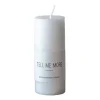 Bougies<Tell Me More Bougie S 10 cm, Blanc