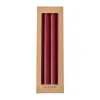 Bougies<Tell Me More Bougies dîner 28 cm, lot de 4, Rouge foncé