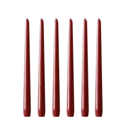 Bougies<Hilke Collection Bougies Herrgård 30 cm lot de 6, Rouge bordeaux brillant