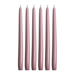 Bougies<Hilke Collection Bougies Herrgård 30 cm lot de 6, Rose Métallique