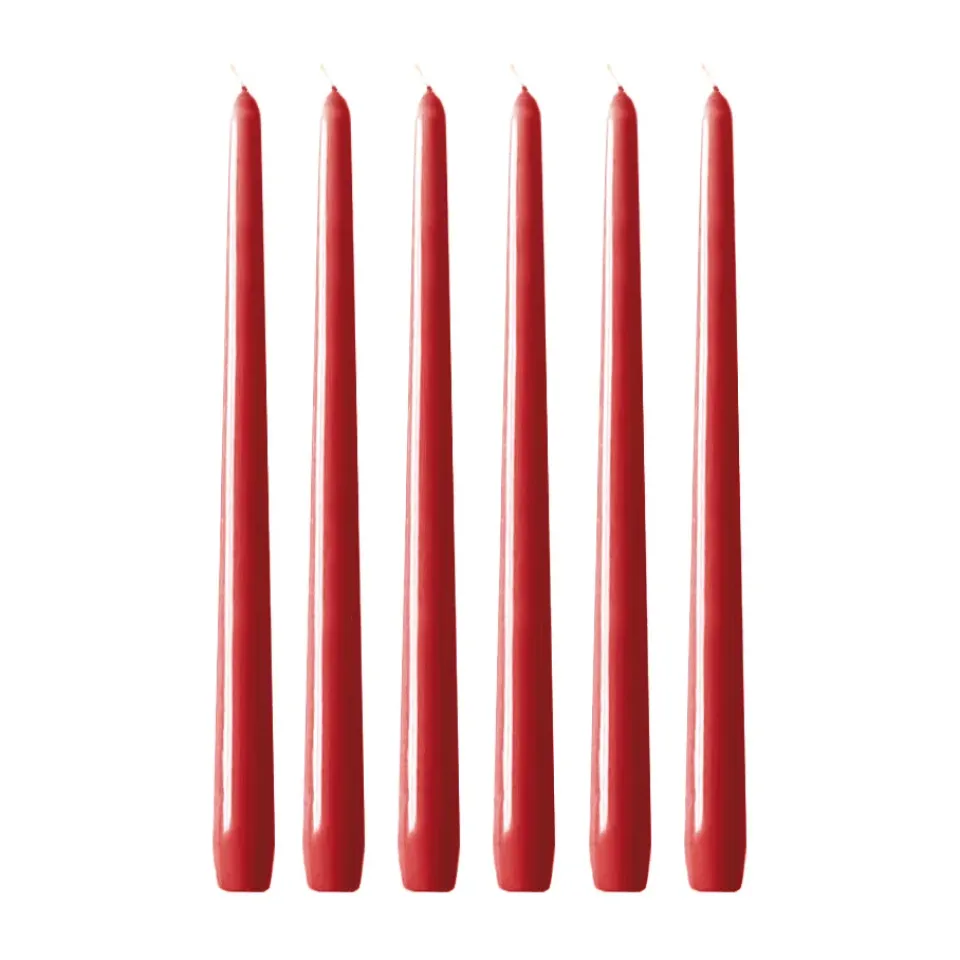 Bougies<Hilke Collection Bougies Herrgård 30 cm lot de 6, Rouge éclatant