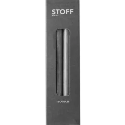 Bougies<STOFF Bougies Nagel ensemble de 12, Anthracite