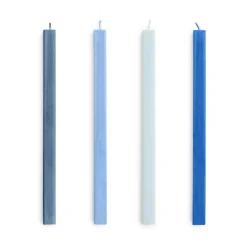 Bougies<HAY Bougies Square Candle, lot de 4, Blues