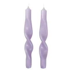 Bougies<Broste Copenhagen Bougies torsadées Twist twisted candles 23 cm Lot de 2, Orchid light purple