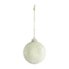Décorations De Noël<Lene Bjerre Boule de Noël Norille Ø11 cm, Off white, nervuré