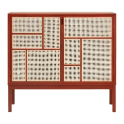 Vitrines & Présentoirs<Design House Stockholm Buffet Air, Red, 120x110 cm, avec pieds