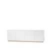 Meubles Tv & Media|Commodes & Buffets<A2 Buffet Beam, laqué blanc, socle en chêne huilé blanc