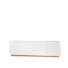 Meubles Tv & Media|Commodes & Buffets<A2 Buffet Beam, laqué blanc, socle en chêne huilé