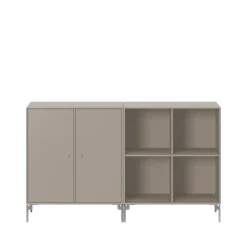 Commodes & Buffets<Montana Buffet Pair, truffle 141, pieds chromés