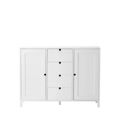 Commodes & Buffets<1898 Buffet Square, blanc