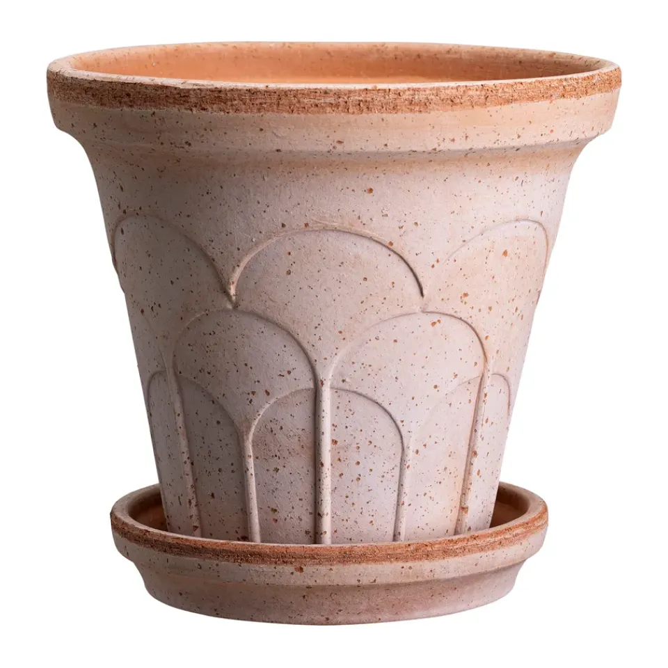 Cache-Pots<Bergs Potter Cache-pot avec soucoupe Fleur 2 pièces, Rose, Ø14 m