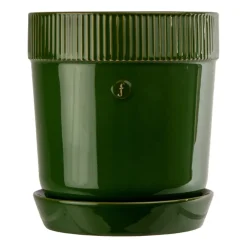 Cache-Pots<Sagaform Cache-pot Elise avec soucoupe Ø17 cm, Vert