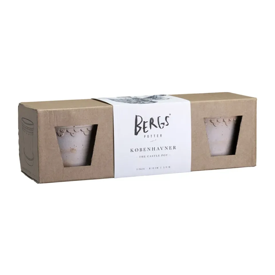 Cache-Pots<Bergs Potter Cache-pot Københavner Ø10 cm, Lot de 3, Rose