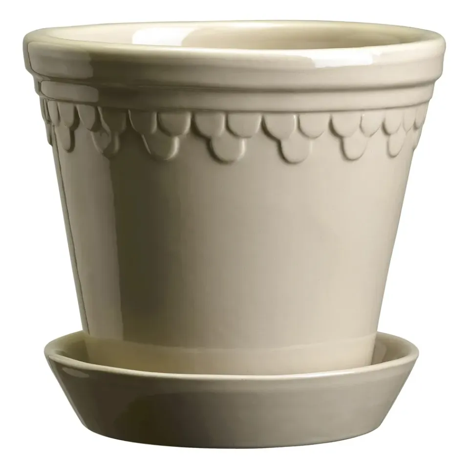 Cache-Pots<Bergs Potter Cache-pot émaillé Københavner Ø16 cm, Sand Stone