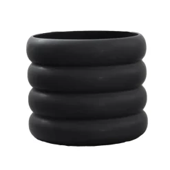 Cache-Pots<DBKD Cache-pot Mud noir, Moyen, Ø 14 cm