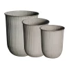 Cache-Pots<DBKD Cache-pot Out stripe, lot de 3, Beige